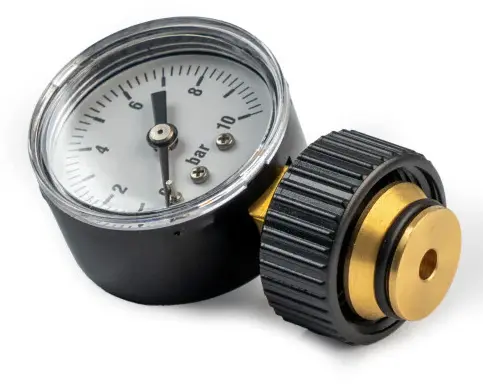 8812053 - Manometer 40mm 0-10 bar – 34” euroconus incl wartel - 3