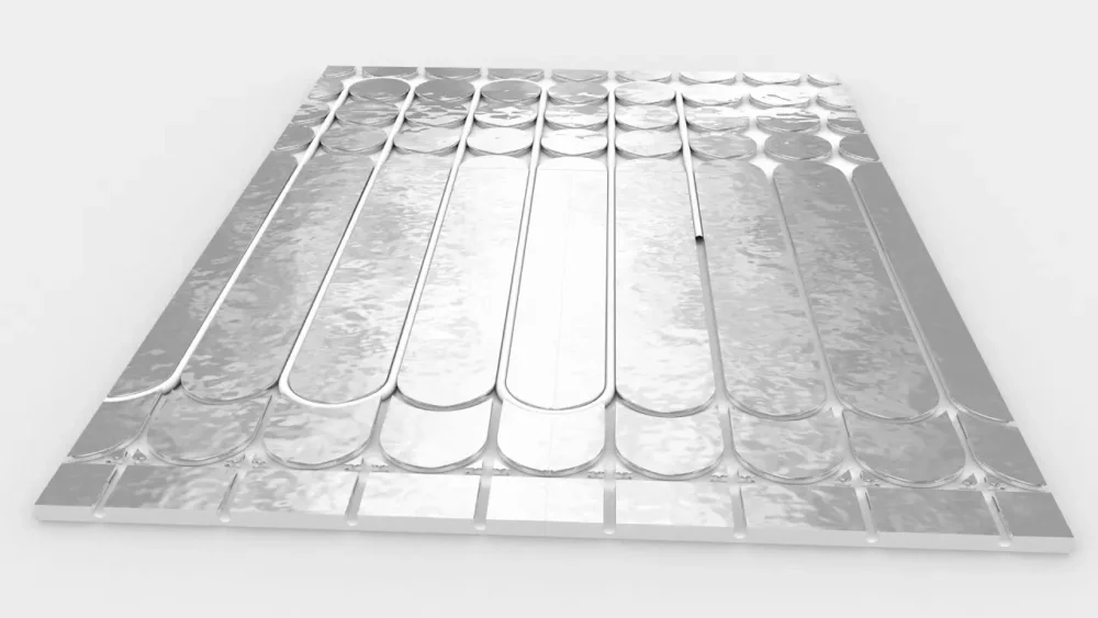 DH droogbouw vloerverwarming 20mm EPS 400 recht element