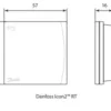 Danfoss Icon2 vloerverwarming Thermostaten afmetingen