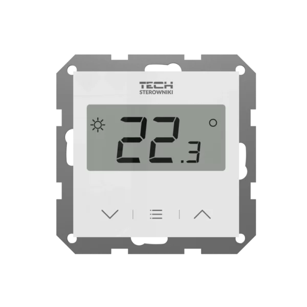 Tech regeling vloerverwarming - kamerthermostaat - EU-F-8z wit - voorkant