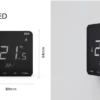 Tech regeling vloerverwarming - kamerthermostaat - EU-R-12s zwart