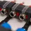 Screw & Lock kunststof vloerverwarming verdeler - close up groepsaansluiting