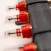 Screw & Lock kunststof vloerverwarming verdeler - close up flowmeters