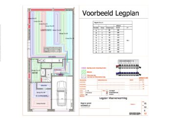 Legplan tekening per 1 groep - Afbeelding 2