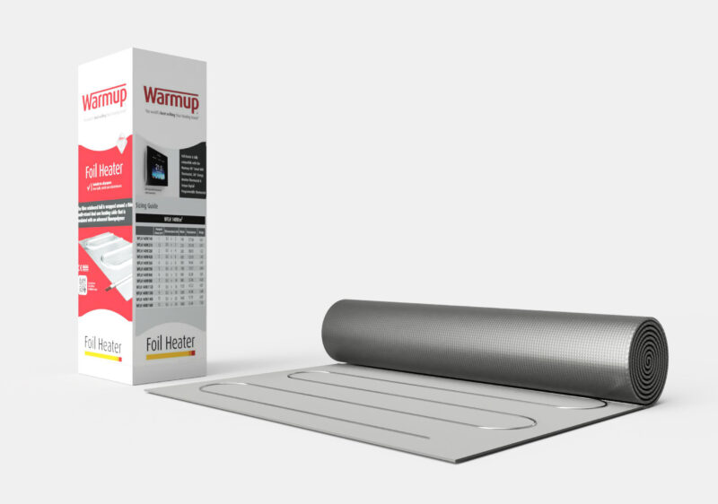 Warmup folie verwarming