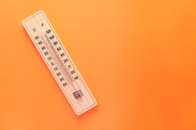 thermometer oranje