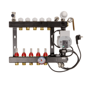 spons aanplakbiljet krans Vloerverwarming verdeler met pomp kopen? | Energie zuinig