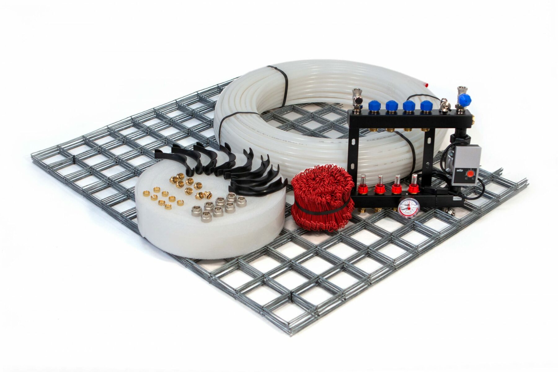 Vloerverwarming set draadstaal
