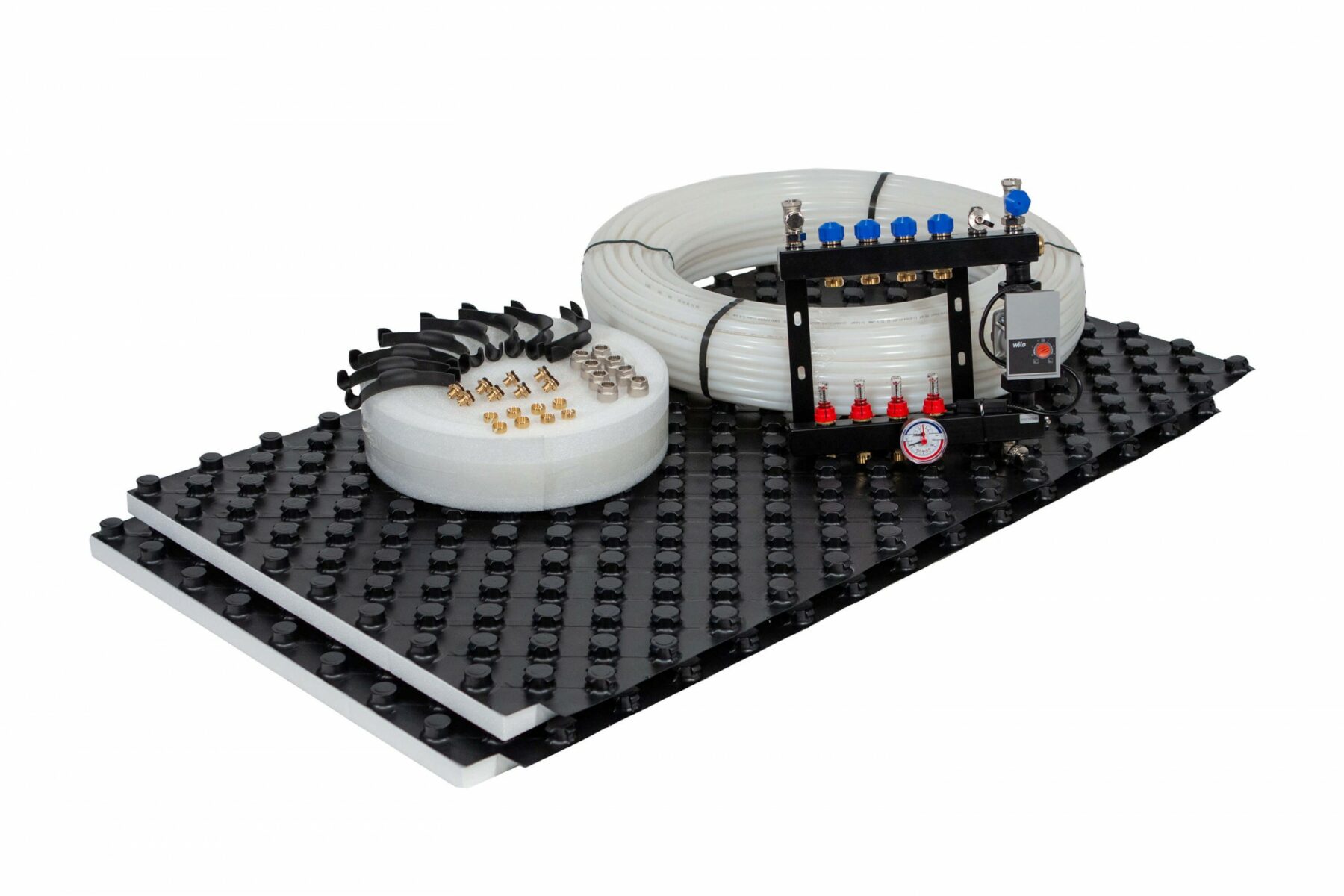 Vloerverwarming set noppenplaat